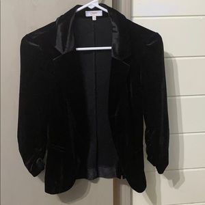 Candie’s faux velour dress jacket